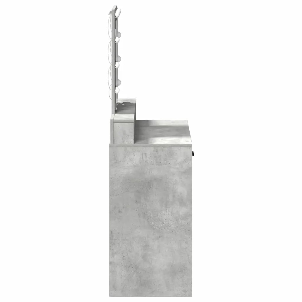 Tavolo da Trucco Grigio 79 x 41 x 140 cm Legno ingegnerizzato 865166