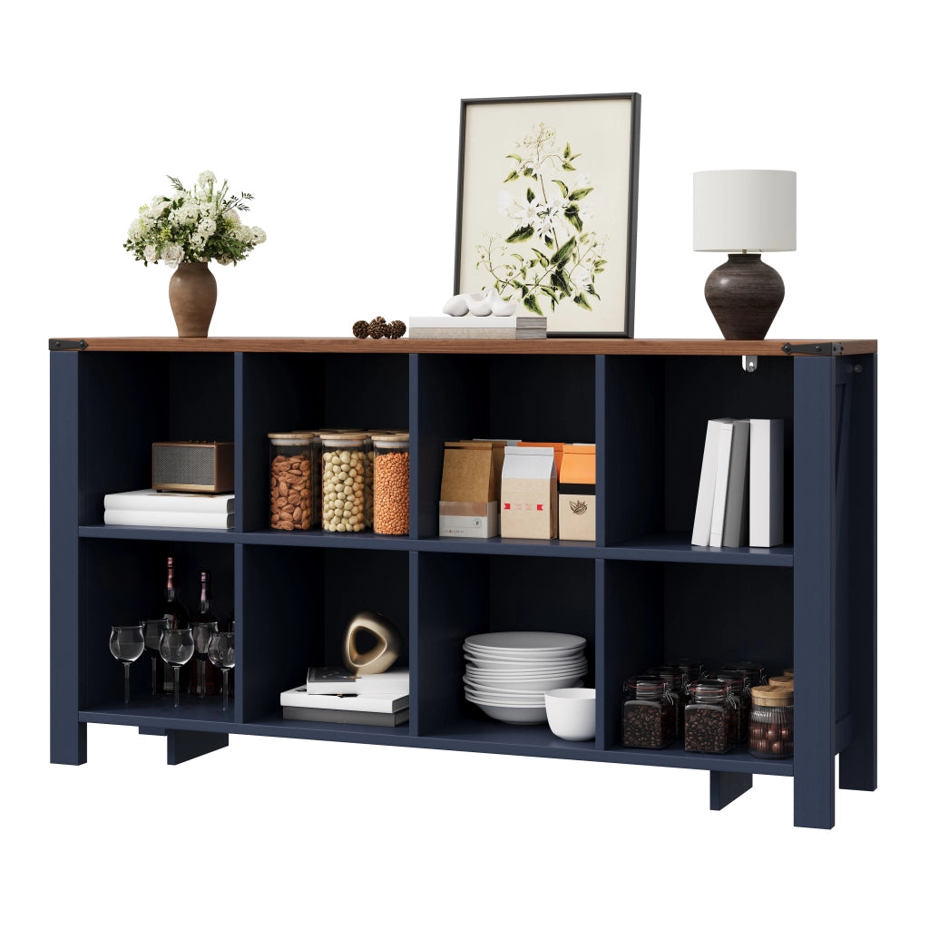 Mobile multiuso con ripiani ¨C Minimal ¨C Bianco, legno truciolato, 140x34x75 cm