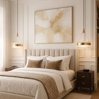 Lampadario A Sospensione In Cristallo Led Lhj099-cp Gold