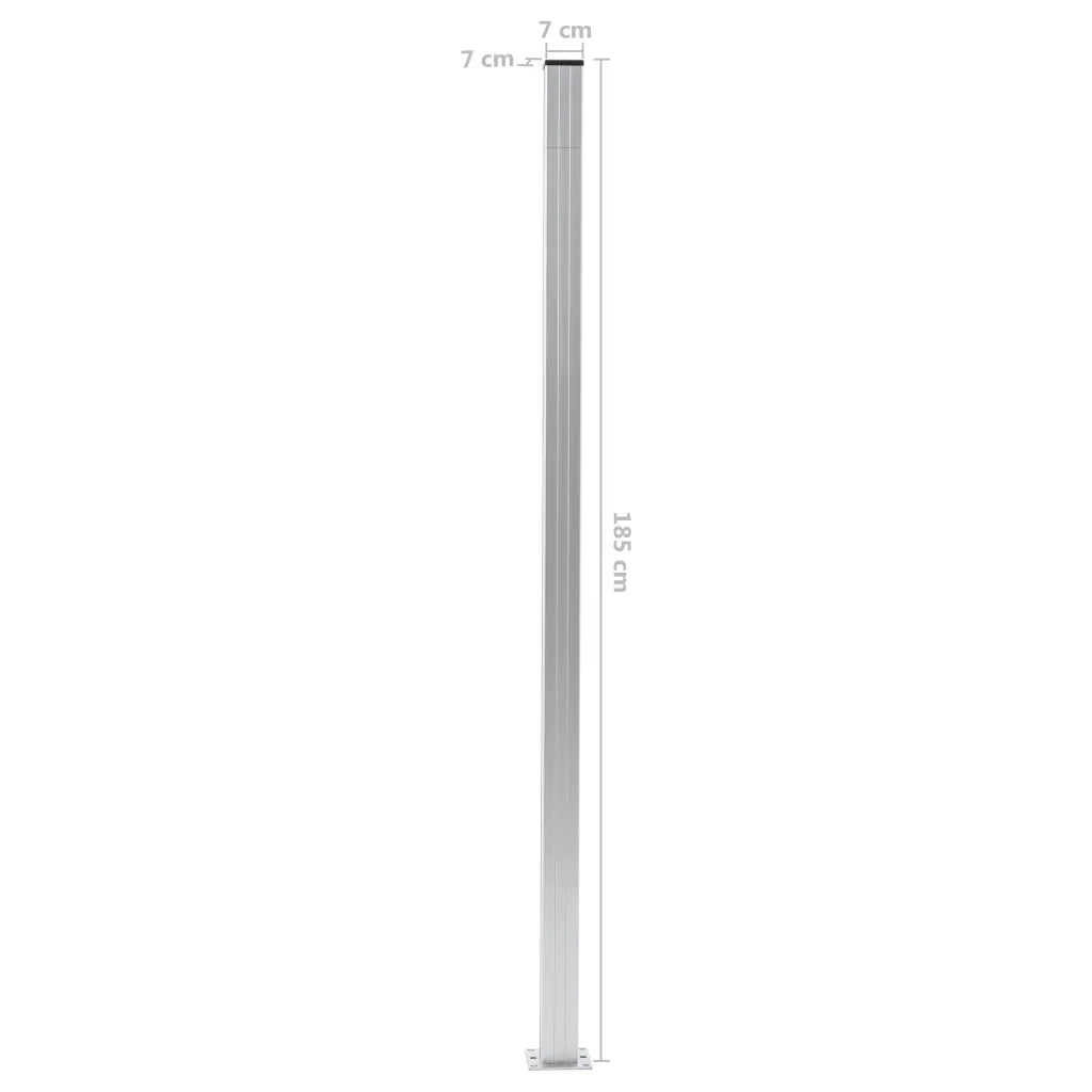 Pali per Recinzione 2 pz in Alluminio 185 cm CFW2703980