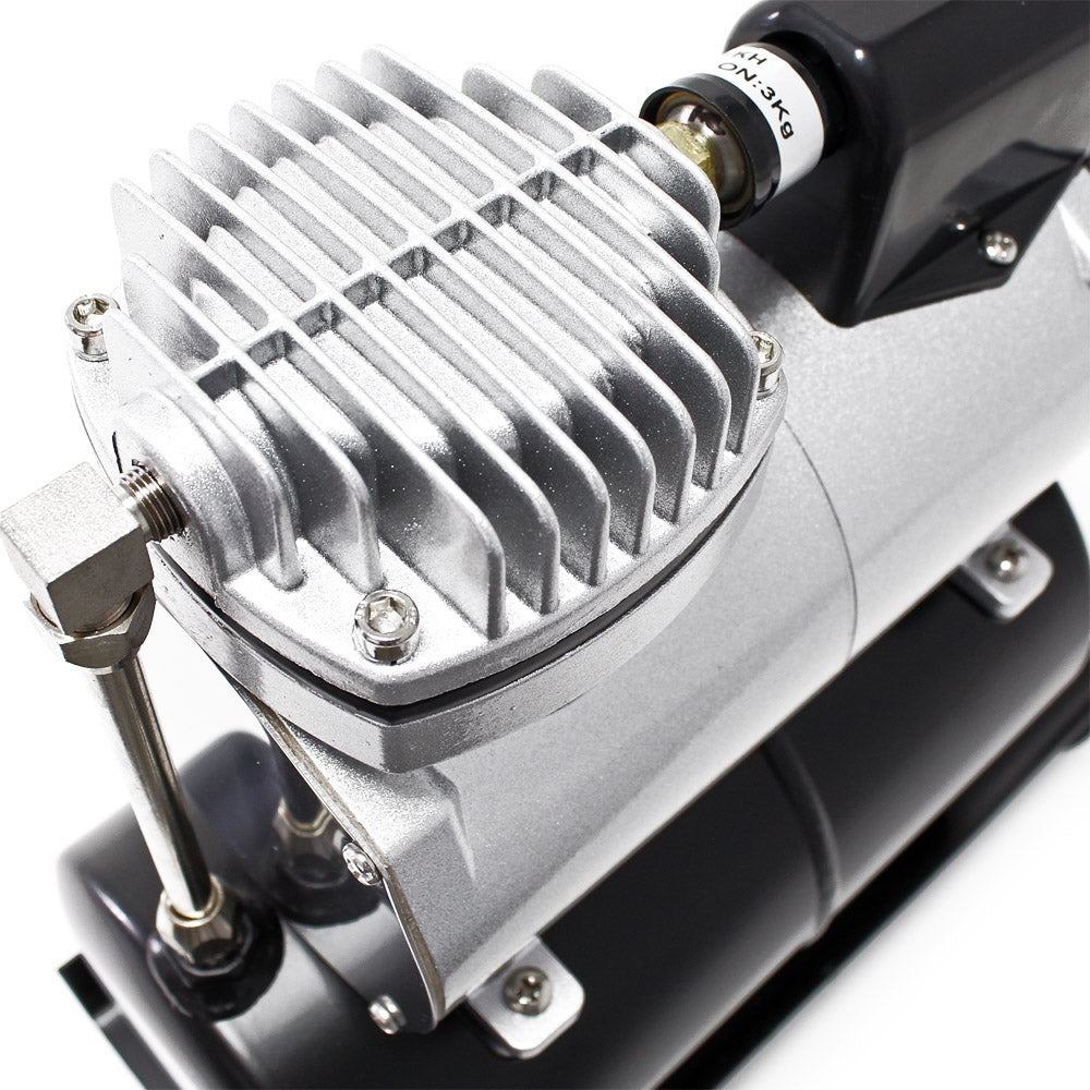 Compressore da aerografo AF186A con serbatoio aria, un cilindro 4 bar e spegnimento automatico