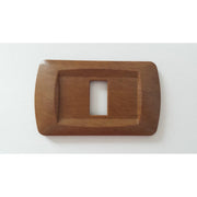 Trade Shop - Placchette Placche In Abs Serie Magic Bticino Compatibili Placca Copriprese Fori - Legno Chiaro -2 Fori     -