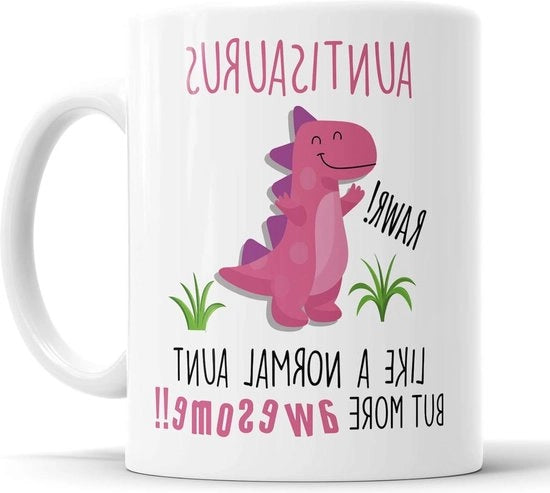 Tazza della Zia Dinosauro - Tazza per la Festa della Mamma e il Compleanno
