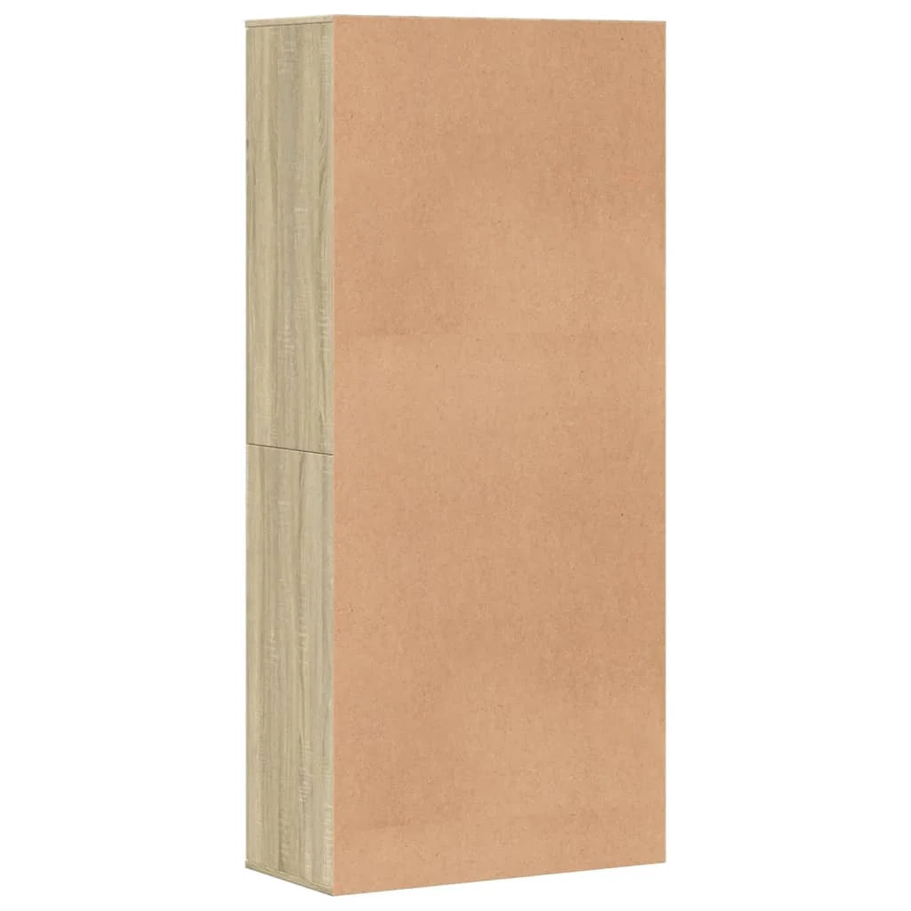 Scarpiera mobiletto portascarpe mobile per ingresso/corridoio/soggiorno legno Sonoma 80 x 39 x 178 cm marrone legno ingegnerizzato 02_0021737
