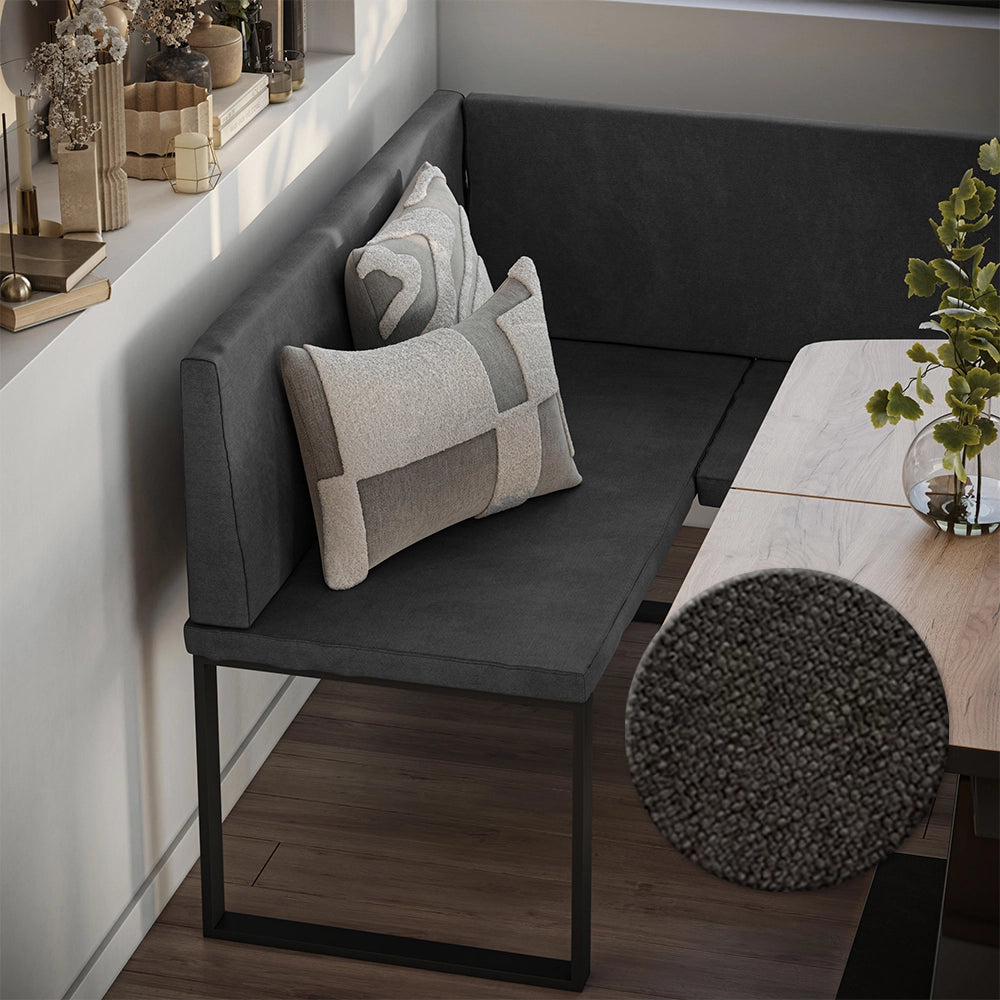 Vicco panca ad angolo Antracite 120 x 120 cm