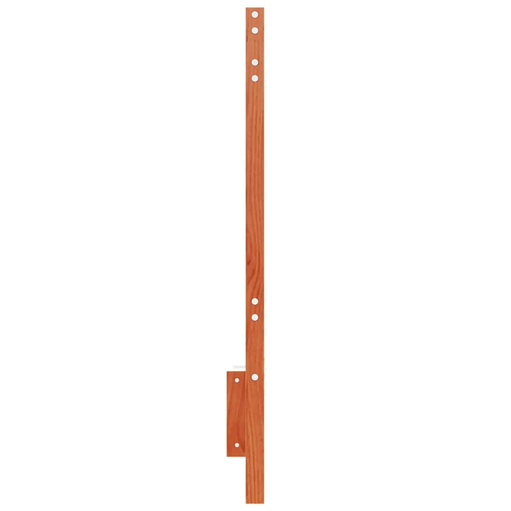 Testiera Marrone Cera 135 cm in Legno Massello di Pino 844180