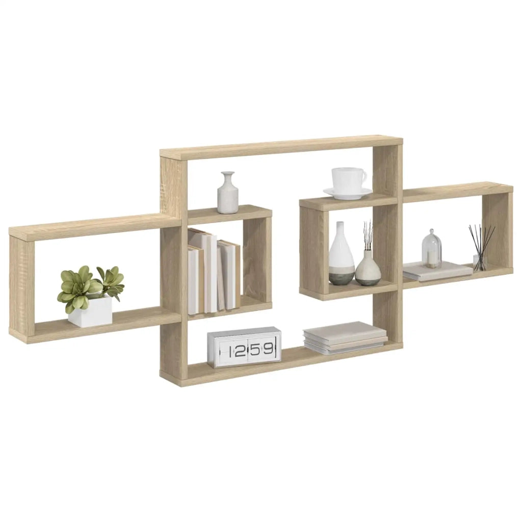 Scaffale da parete Rovere Sonoma 130 x 10 x 50 cm 8012454