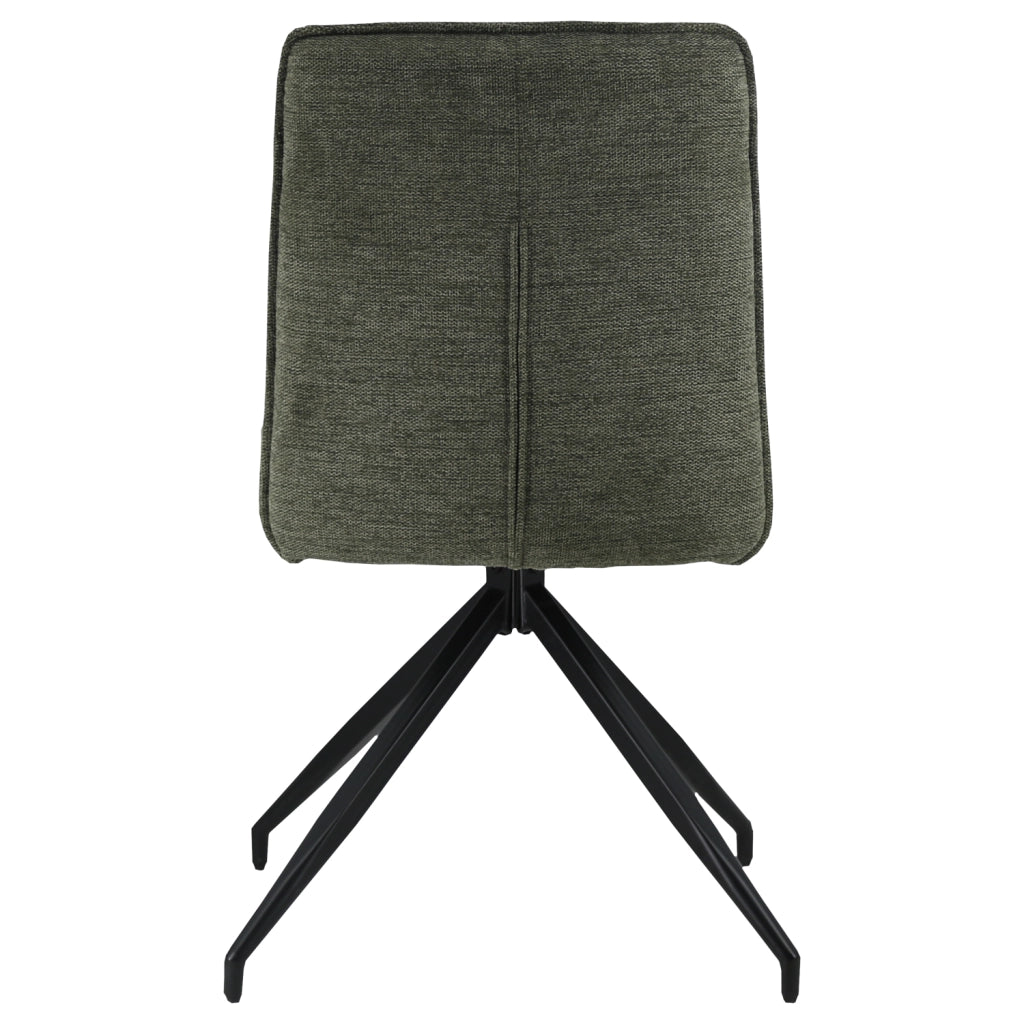 Set di 2 sedie in tessuto verde AREN