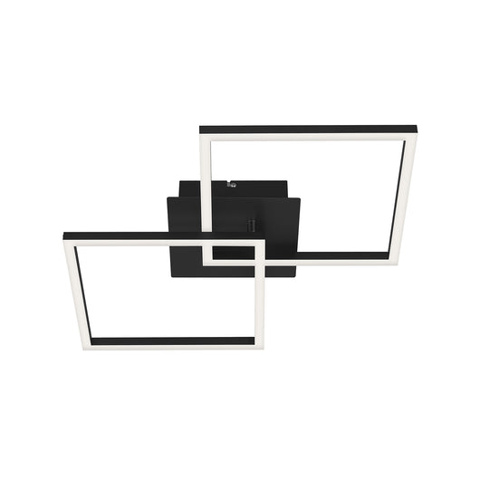 Applique Moderna Frame Metallo Nero Led 22W 3000K
