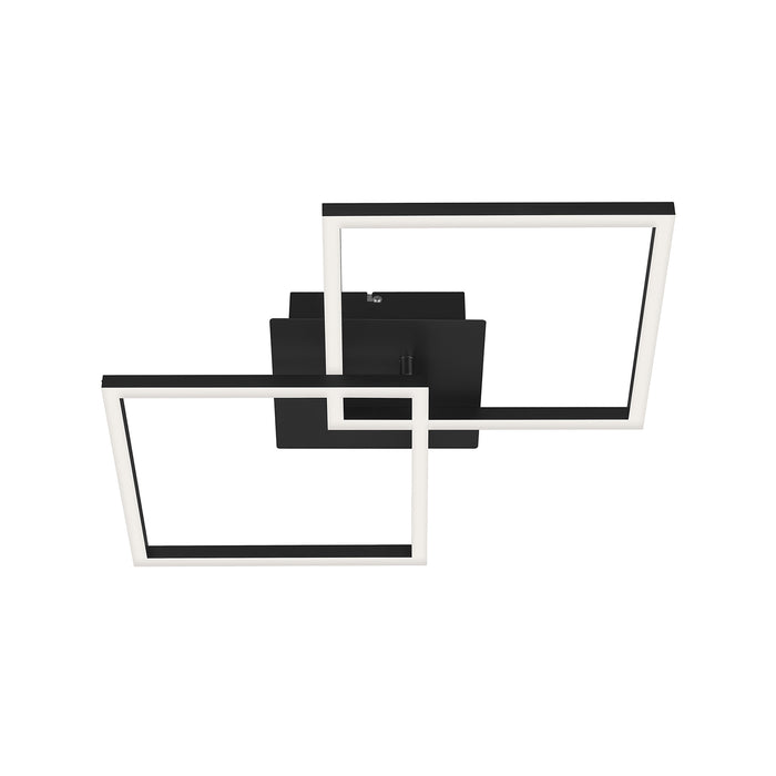 Applique Moderna Frame Metallo Nero Led 22W 3000K