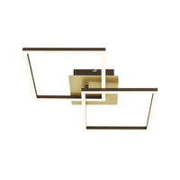 Applique Moderna Frame Metallo Oro Spazzolato Led Integrato 22W 3000K