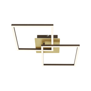 Applique Moderna Frame Metallo Oro Spazzolato Led Integrato 22W 3000K