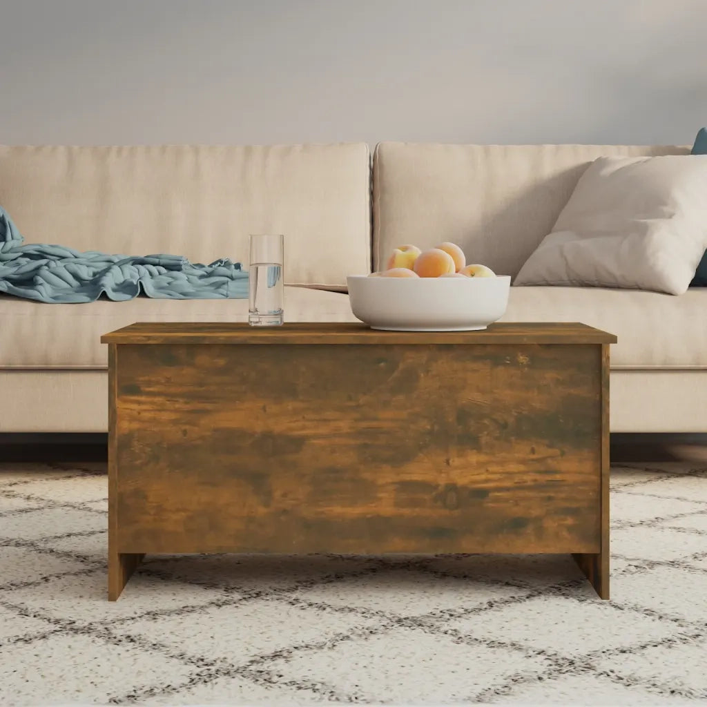 Tavolino da salotto | Tavolino da caff¨¨ | Tavolino da Soggiorno Rovere Fumo 102x55,5x52,5 cm in Legno Multistrato