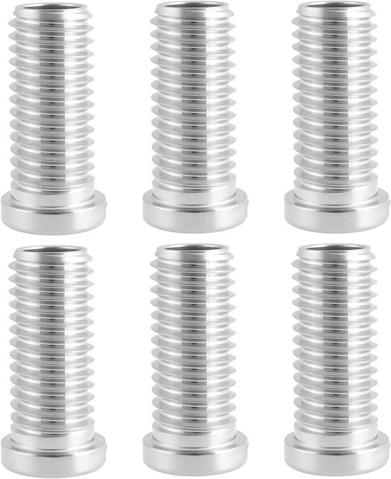 Set di 6 Viti Zeef per Lavandino M12x1.75x30mm Rvs per Spout di Scarico