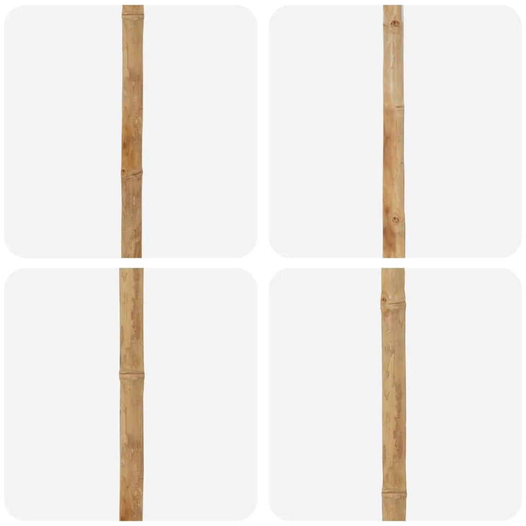 Ombrello da giardino-Ombrellone da spiaggia Bianco Crema ? 240 x 260 cm Bamb¨´