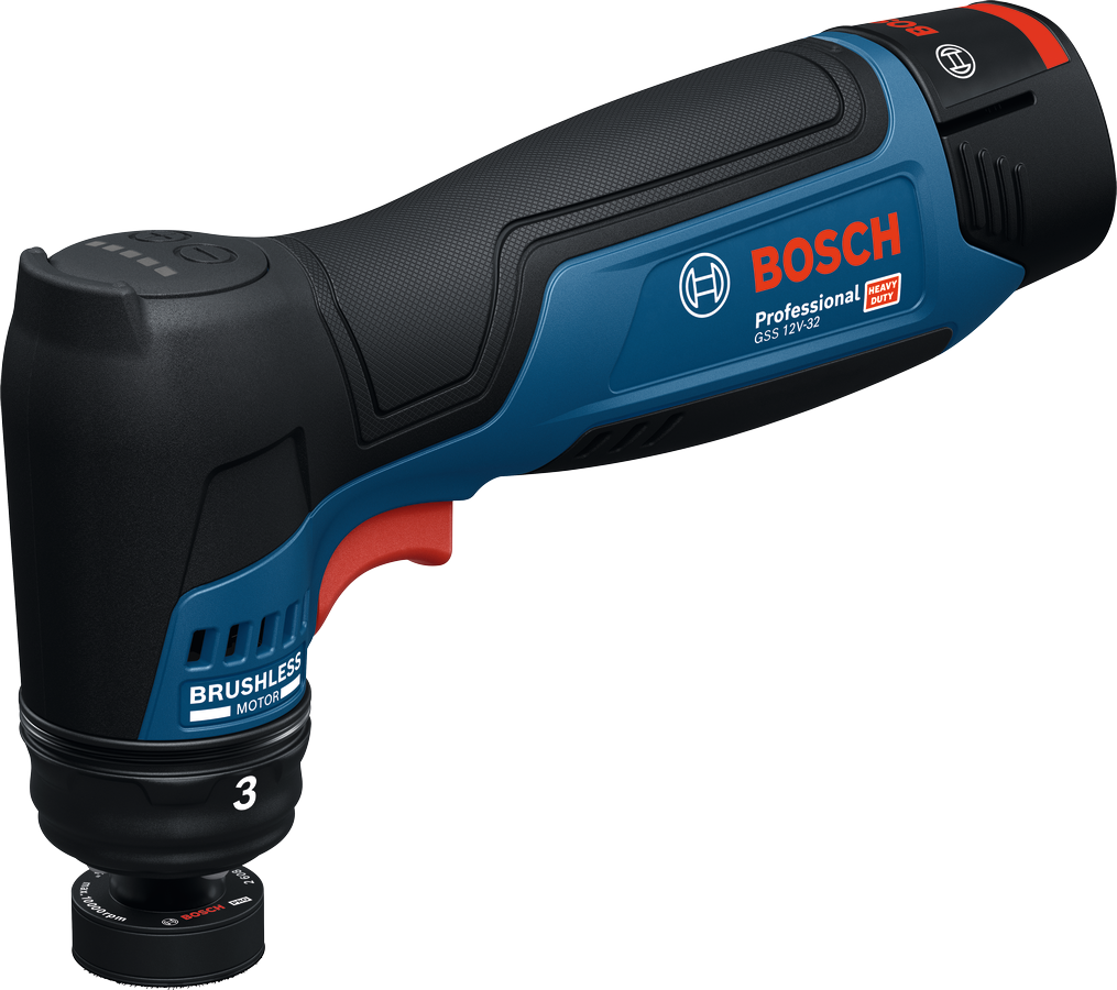 Bosch GSS 12V-32 Professional – Levigatrice Orbitale 12 V, 32 mm, Solo Corpo