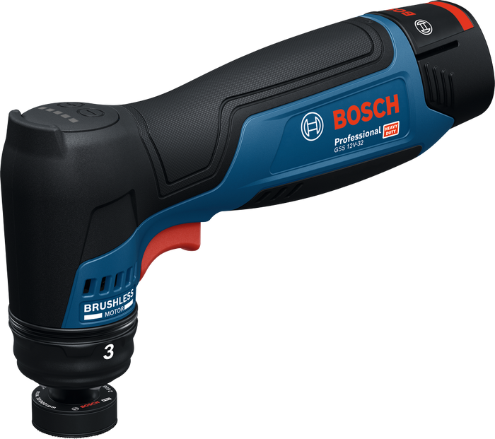 Bosch GSS 12V-32 Professional – Levigatrice Orbitale 12 V, 32 mm, Solo Corpo