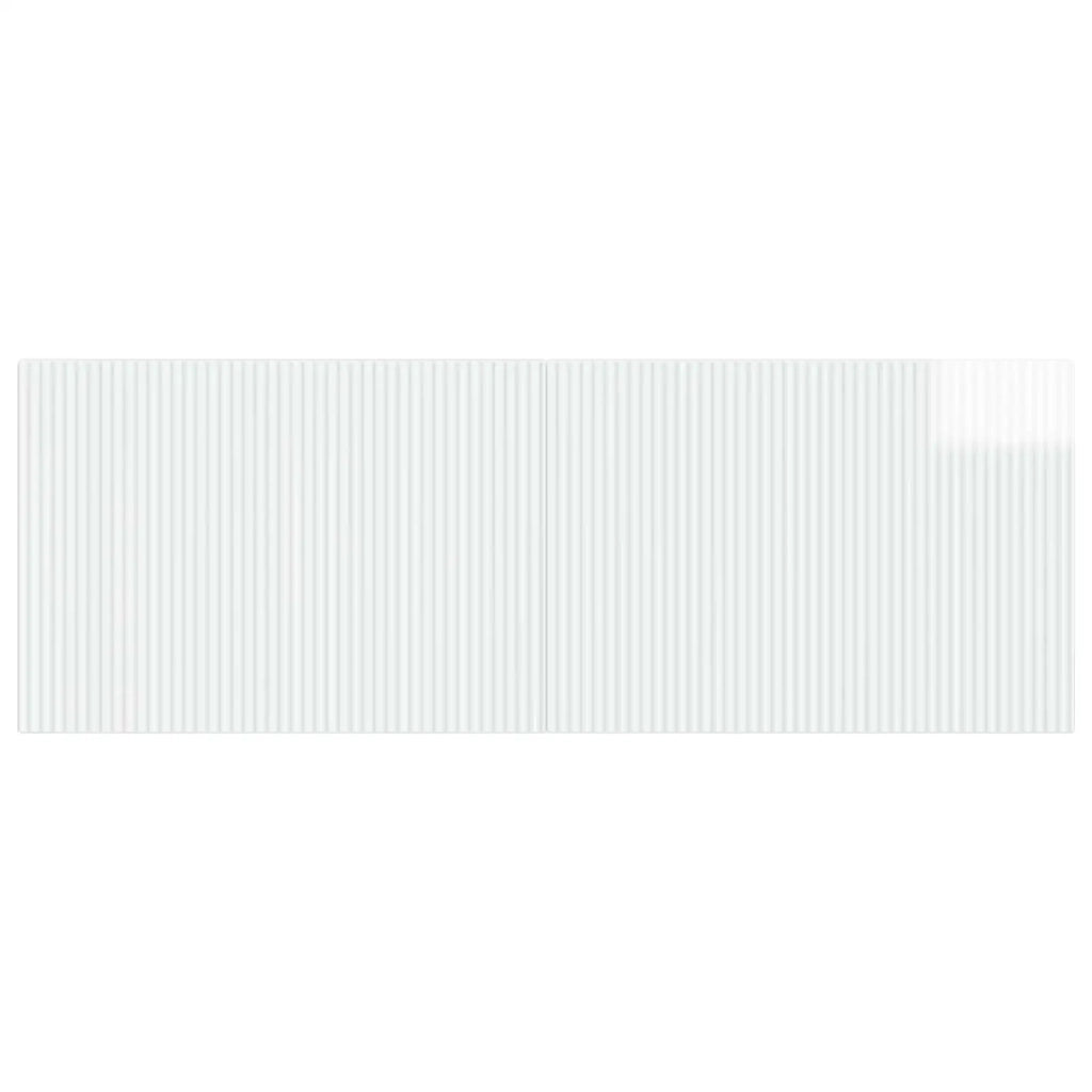 Testiera da Muro ARNHEM Bianco Lucido Legno ingegnerizzato 896739