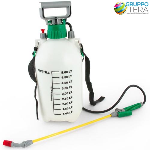 Spruzzatore a Pressione Vaporizzatore Spruzzino Nebulizzatore 5 LT Fascia Spalla