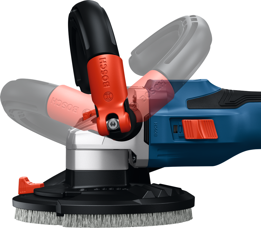 Bosch GBR 18V-15 S – Levigatrice per Calcestruzzo 18 V, 125 mm, brushless, naked