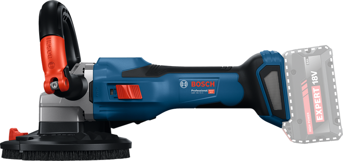 Bosch GBR 18V-15 S – Levigatrice per Calcestruzzo 18 V, 125 mm, brushless, naked
