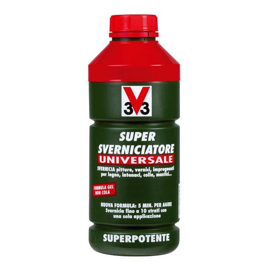 V33 Super Sverniciatore Universale Elimina Vernici Pitture Impregnanti Colla Formato: 0,5 Lt