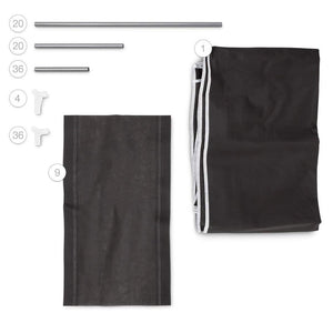 Scarpiera Salvaspazio 10 Ripiani 36 Paia Scaffale Acciaio e Tessuto TNT Grigio