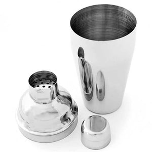 Set da Cocktail Con Shaker Pinza Ghiaccio Misurino Cucchiaio Strainer Barman