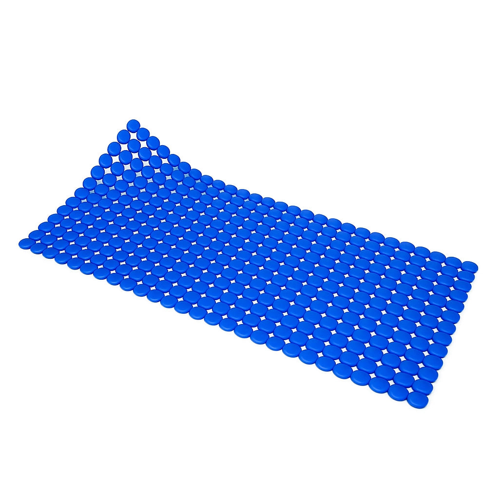 TAPPETO ANTISCIVOLO PER VASCA MOD. RONDO'  CM 72X36- Blu- DH- pezzi 1