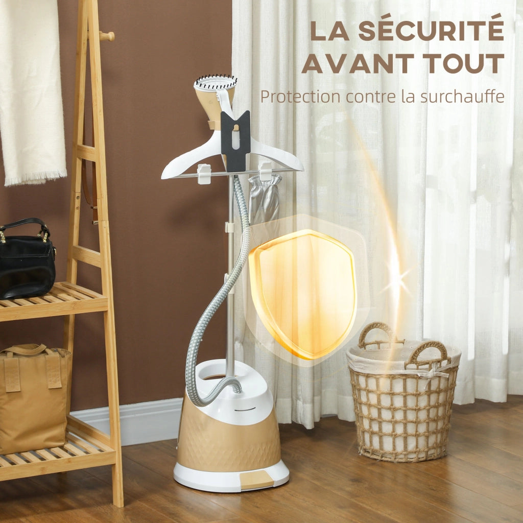 Stira a Vapore Verticale ¨C zephmum ¨C Oro 1800W 36g/min 50min 1.8L 32x32x32cm