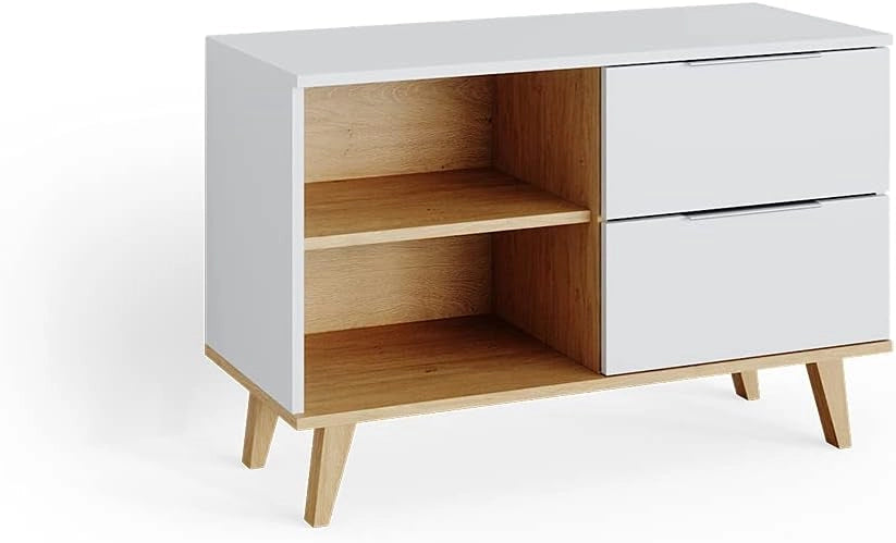 Cassettiera per camera da letto Nautica, Bianco, 40 x 61 cm, adatto per riporre abiti e oggetti di uso quotidiano