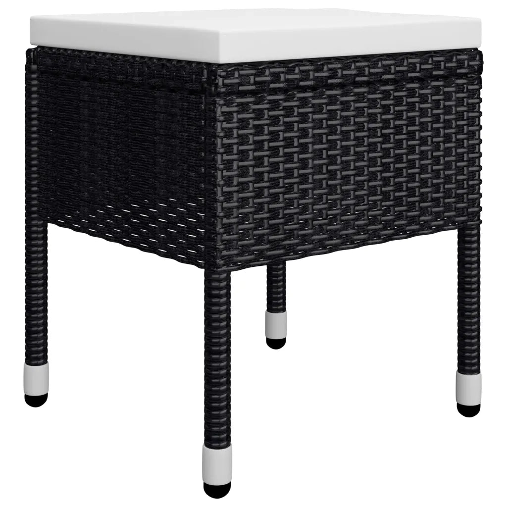 Set Mobili da Pranzo per Giardino 5 pz Nero 3071935