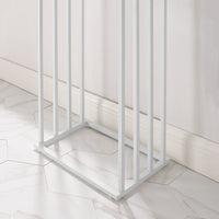 Portasciugamani Valora a 4 pioli in acciaio bianco opaco