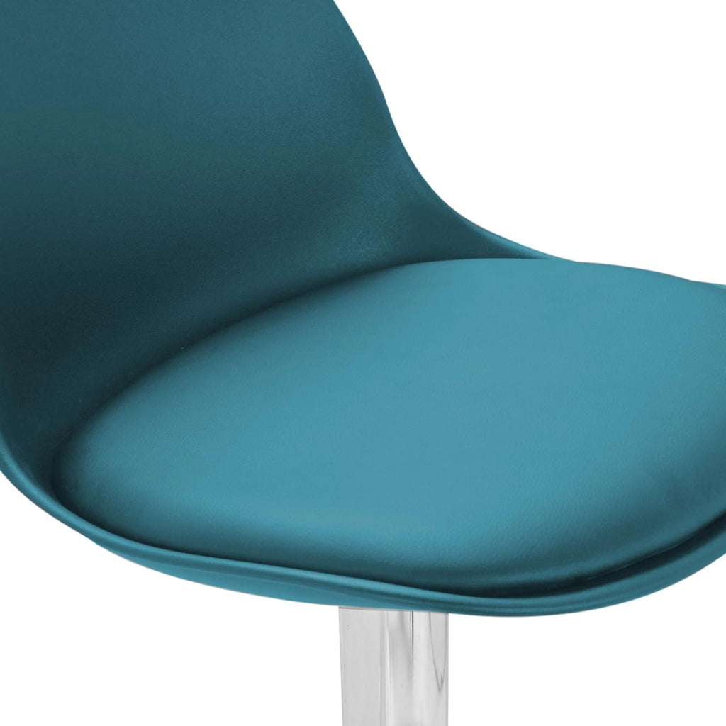 Set di 2 sgabelli da bar design blu anatra KARL
