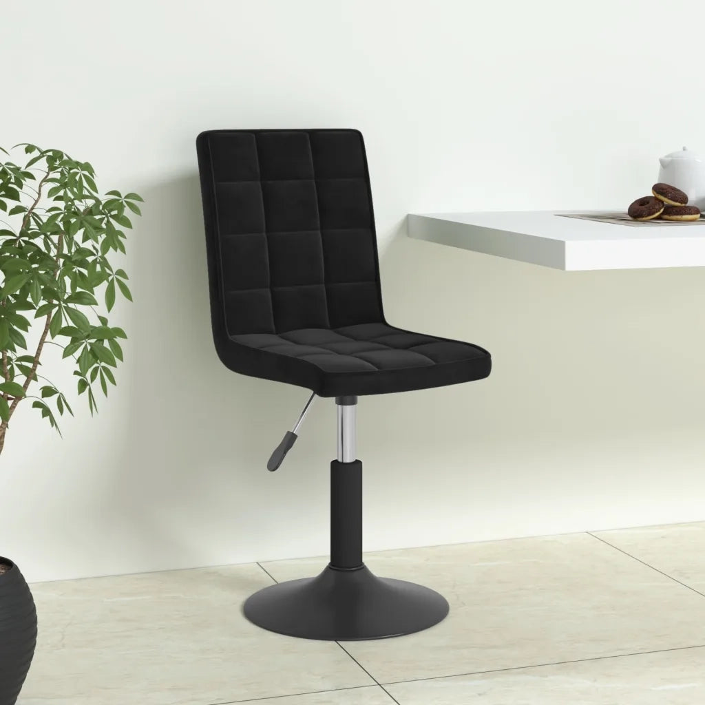 Sedie da Pranzo Girevoli 4 pz Nere in Vellutocod mxl 73495