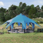 Tenda Familiare-Tenda da campeggio Blu 5 persone