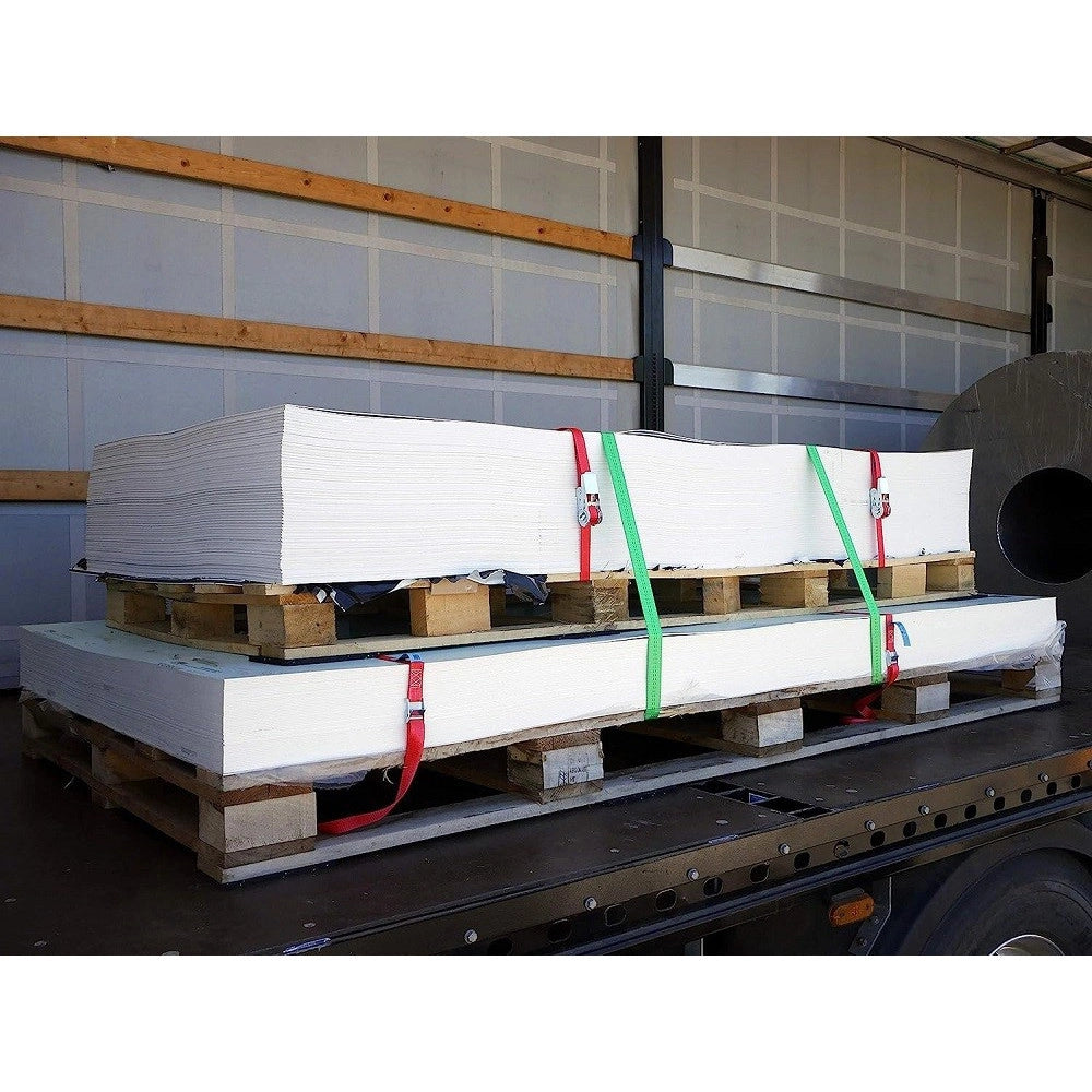 Trade Shop - Cinghia A Cricchetto Monoblocco 500 Dan Lunghezza 4metri Rosso X 25mm Max 500kg -