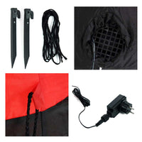 Gonfiabile Babbo Natale Grande Altezza 120 Cm Con Illuminazione Led Per Esterno