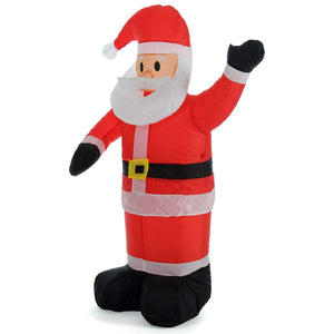 Gonfiabile Babbo Natale Grande Altezza 120 Cm Con Illuminazione Led Per Esterno