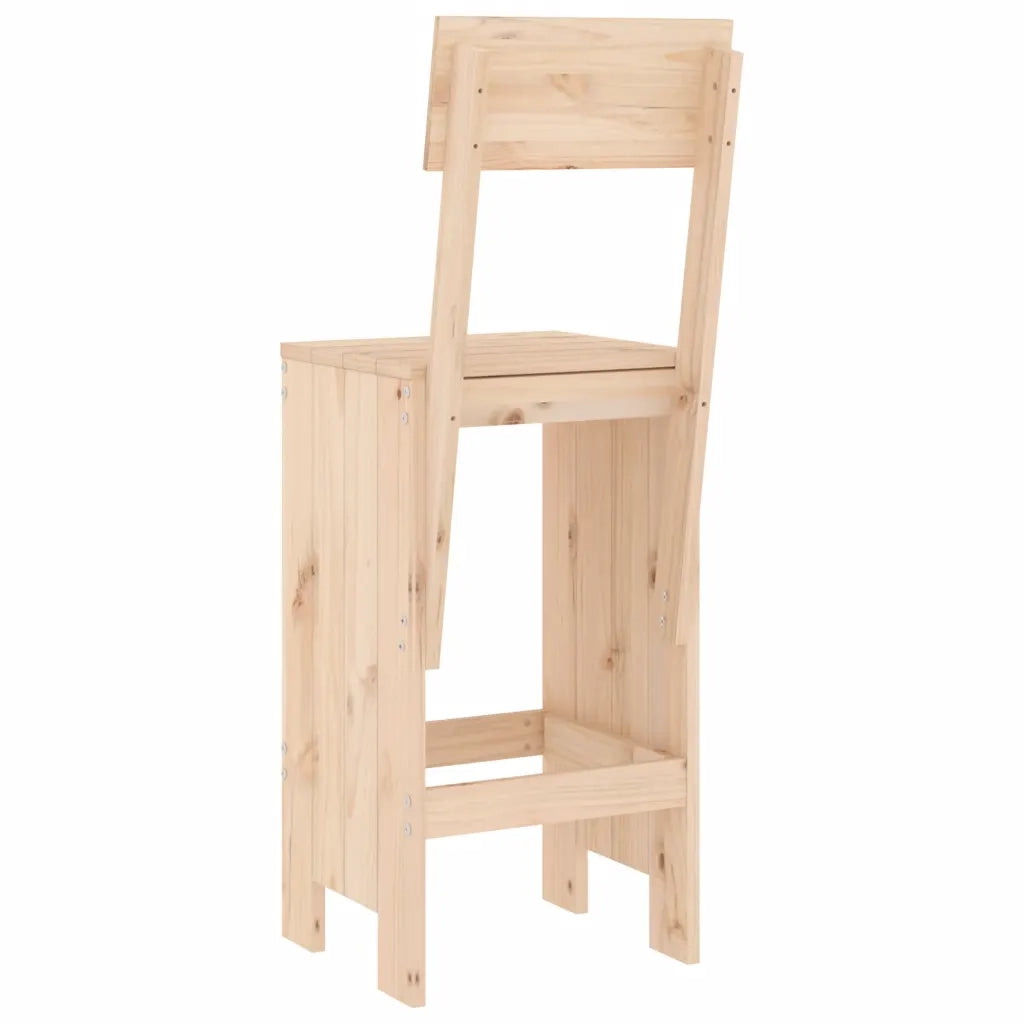 Sgabelli da Bar 2 pz 40x48,5x115,5 cm in Legno Massello di Pino 825359