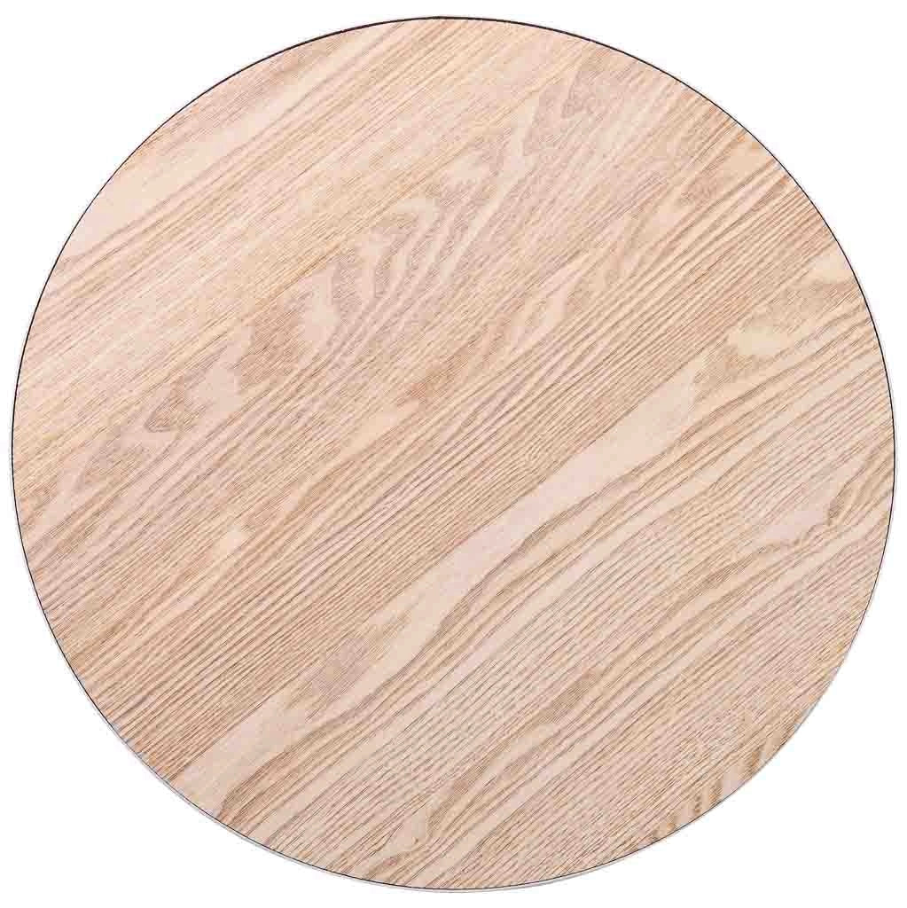 Tavolino in metallo e legno 46x46x49h cm bianco