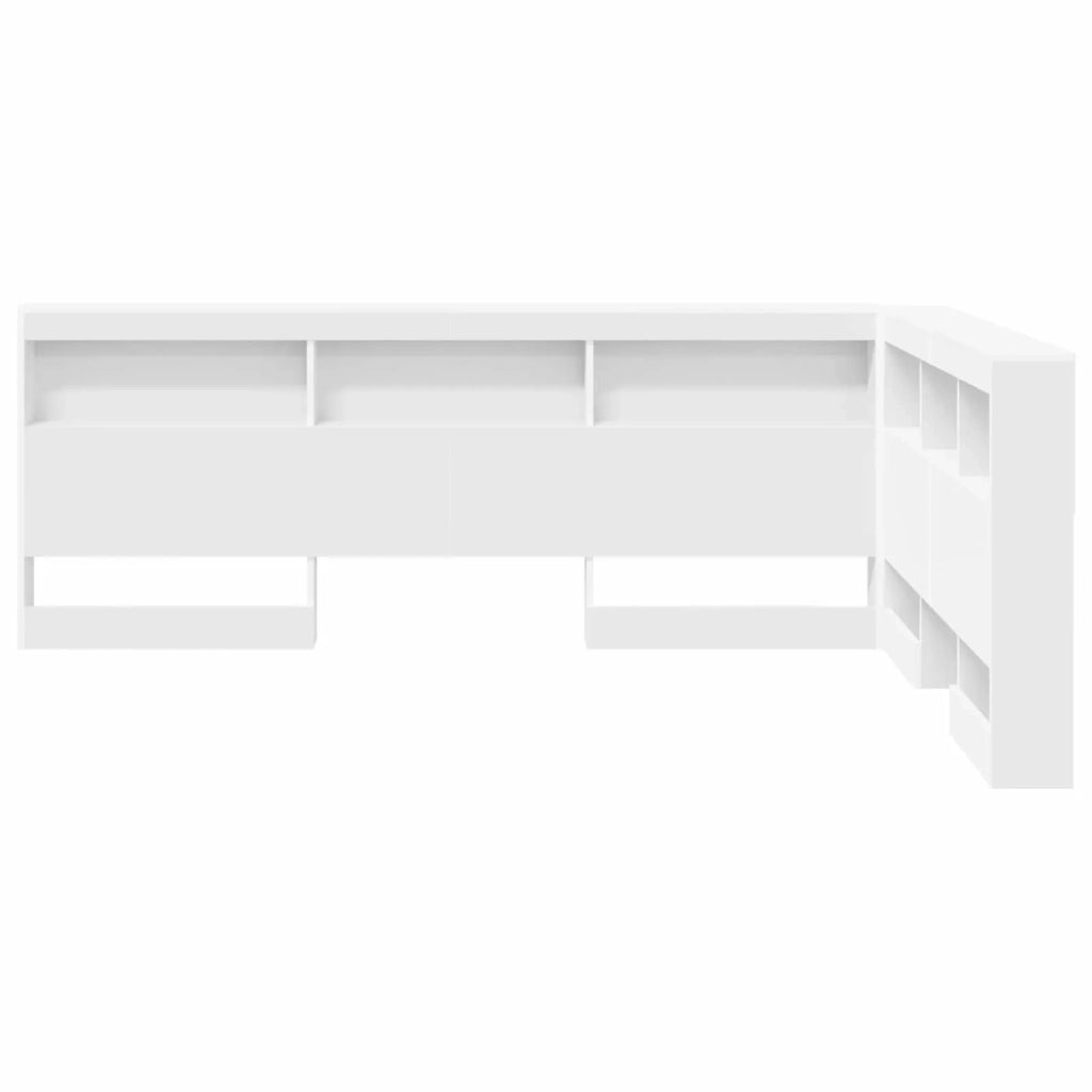 Testata contenitore Bianco 160 cm Legno multistrato 3335501