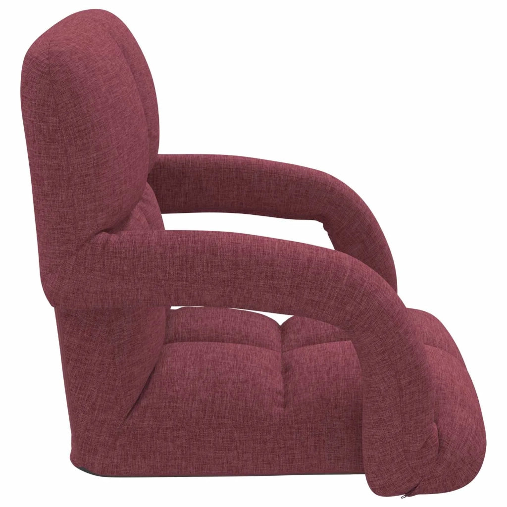Sedia a pavimento regolabile Rosso Vino 58 x 62 x 58 cm Tessuto 42028128