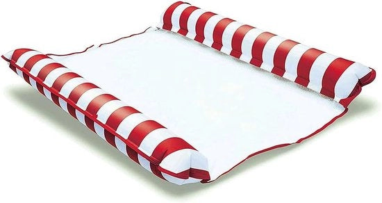 Hangmat per piscina XXL multifunzionale - hangmat per piscina galleggiante - gonfiabile - hangmat galleggiante - trasportabile - Ø 130 x 138 cm. hangmat per acqua
