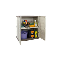 ARMADIO MOBILE IN RESINA DA ESTERNO SPAZIO BASSO 2 RIPIANI 70X39X85