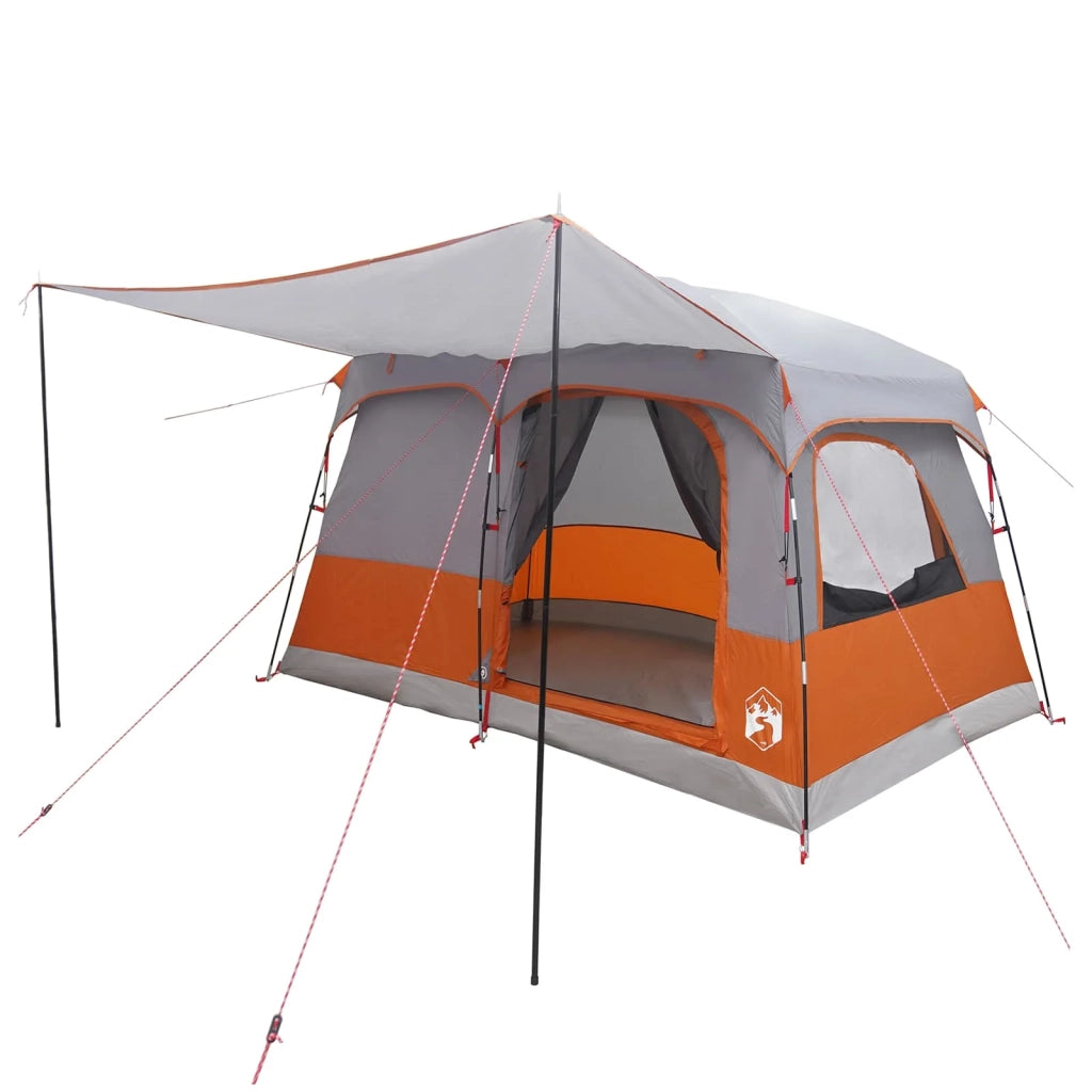 Tenda Familiare con tetto Grigio e arancione 380 x 260 x 190 cm 42028495
