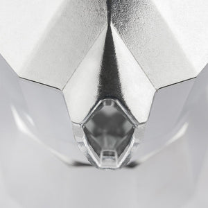 Caffettiera Amika 3 Tazze in Lega di Alluminio Macchinetta Caffe Moka Silver