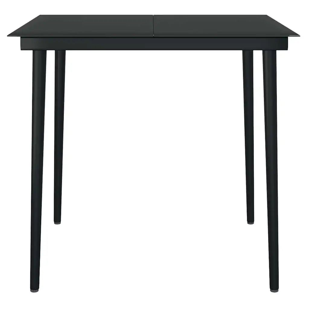 vidaXL Set da Pranzo da Giardino 3 pz Marrone in Polyrattan Vetro