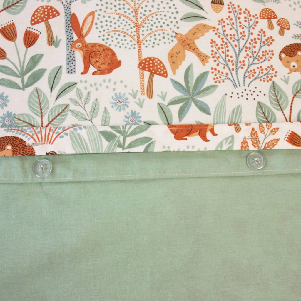 Set biancheria da letto cotone reversibile stampato autunno singola,