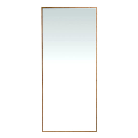 Specchio da parete rettangolare noce